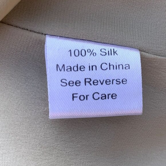 Parker Silk Colorblock Chemise Dress Keyhole Neck Orange Tan Size Small - Picture 9 of 11